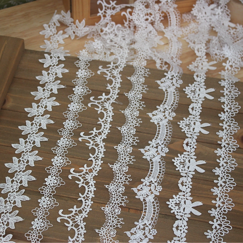 Wedding Water Supply - 3 Yards Off white Black Flower