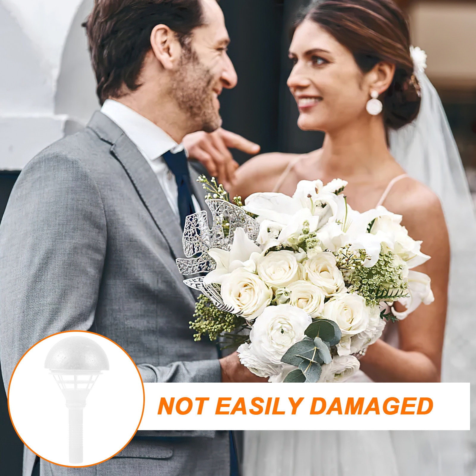 Wedding Floral Supply - 1Set Foam Floral Bouquet Holder DIY