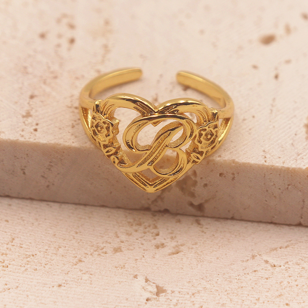 Gold Personalized Initials Hea - مراجعة Wedding Z وسعره