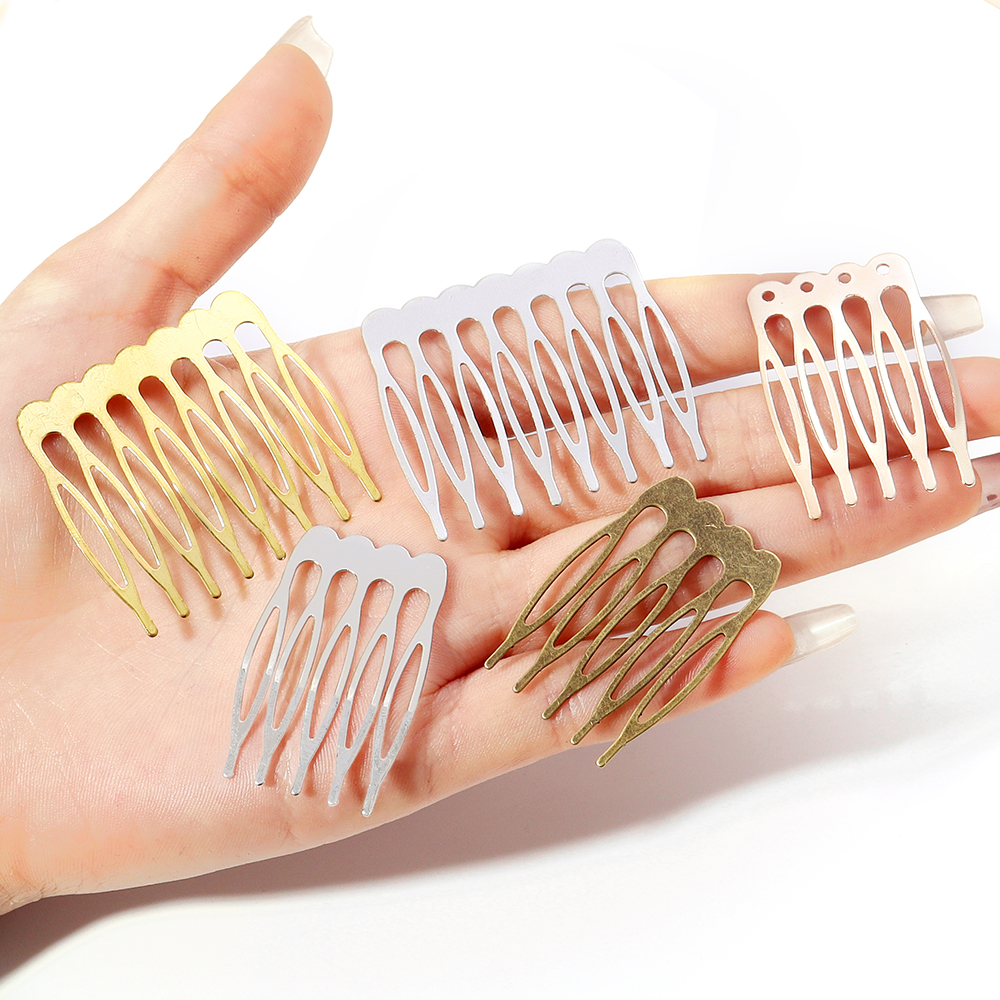 10pcs 5 8 10 Teeth Metal Hair  - مراجعة Wedding Decoration Supply وسعره