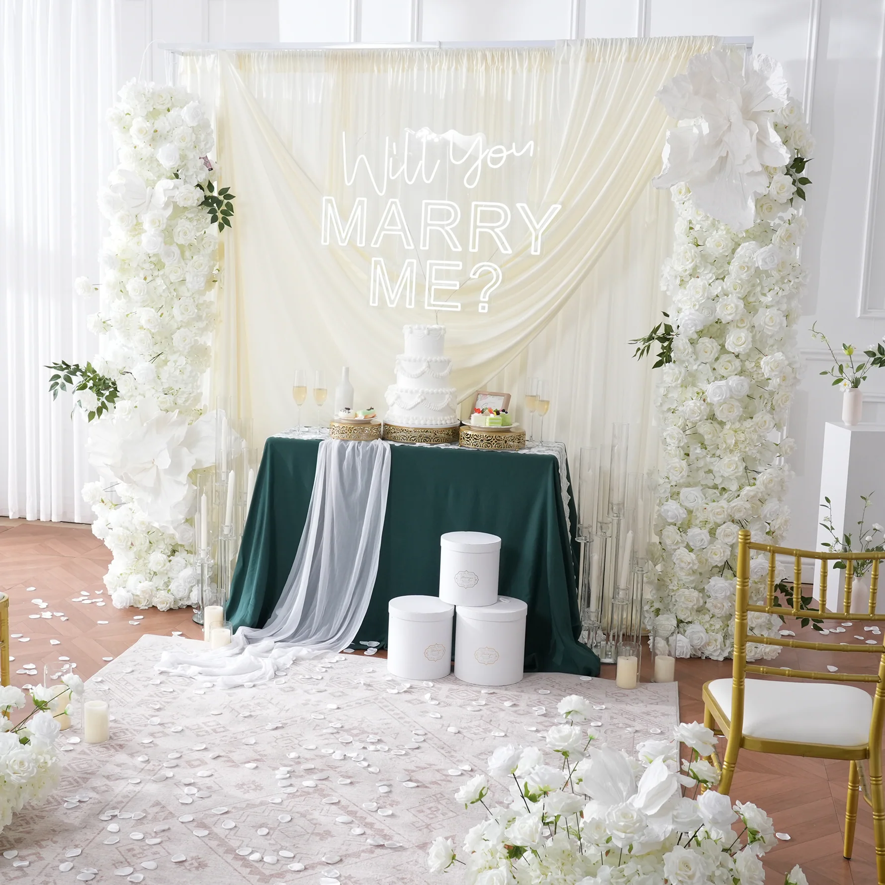 Angela A8147 White Rose Hydran - مراجعة Aisle Runner White وسعره