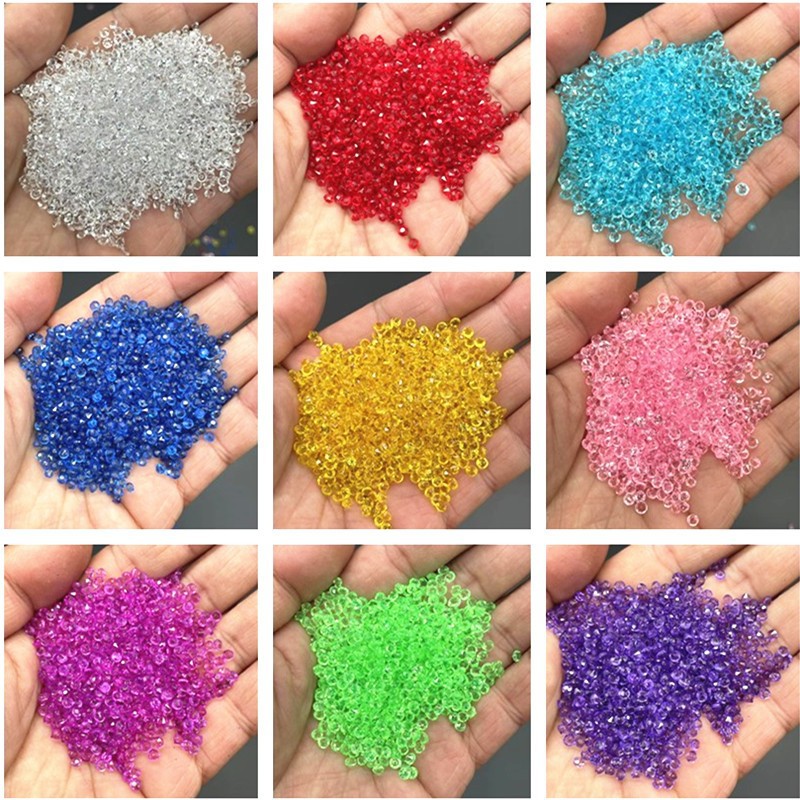 3000pcs Mini Crystal Faux Diam - مراجعة Wedding Decoration Supply وسعره
