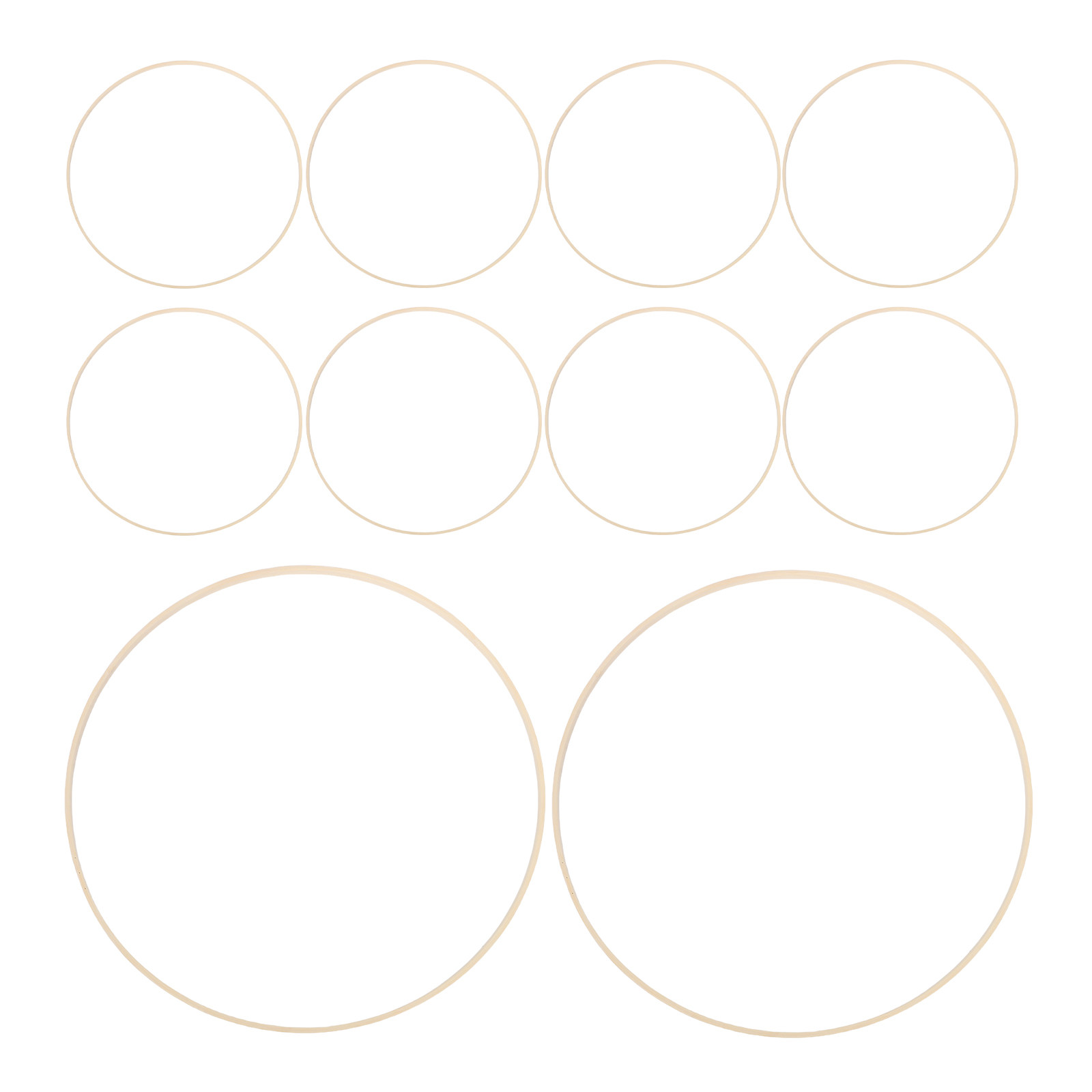 10Pcs Bamboo Floral Hoops Rust - مراجعة Wedding Floral Supply وسعره
