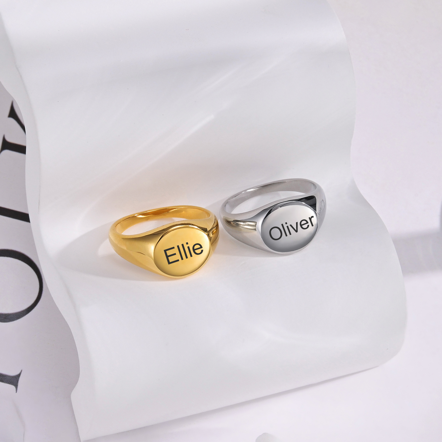 Haiyufly Engrave Name Bar Ring - مراجعة Wedding Z وسعره