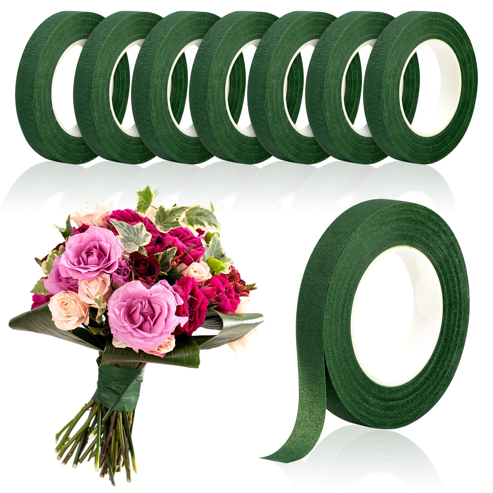 20Yards Green Bouquet Floral T - مراجعة Wedding Floral Supply وسعره