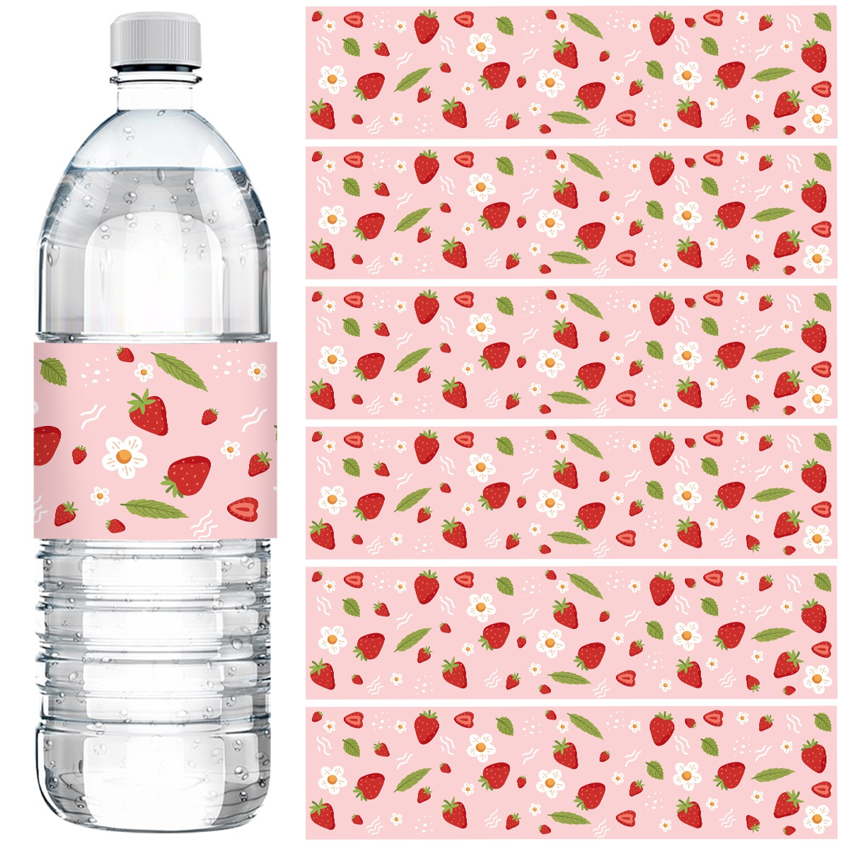 10pcs Strawberry Water Bottle  - مراجعة Wedding Water Supply وسعره