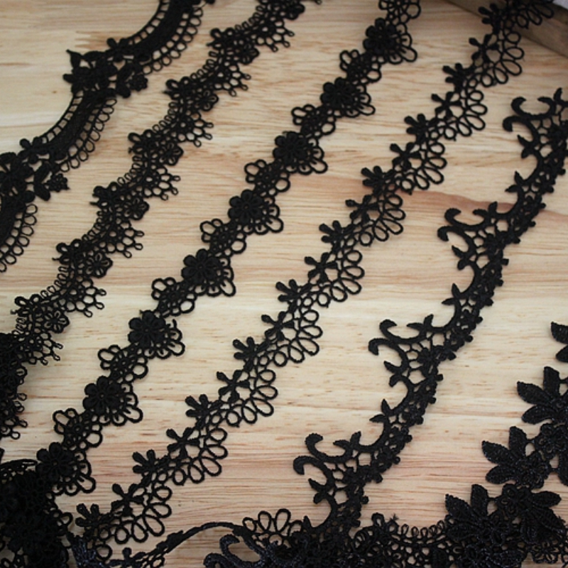 3 Yards Off white Black Flower - مراجعة Wedding Water Supply وسعره