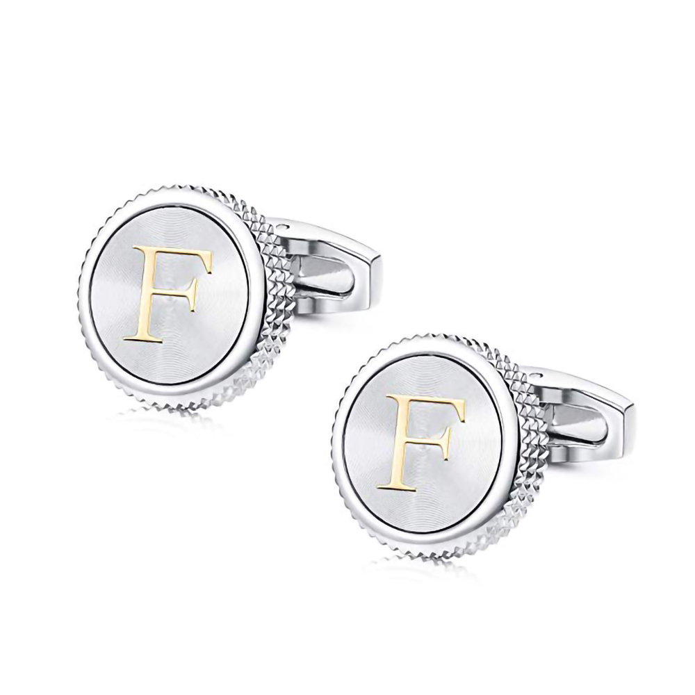 Round 26 Letters A-Z Cufflinks - مراجعة Wedding Z وسعره