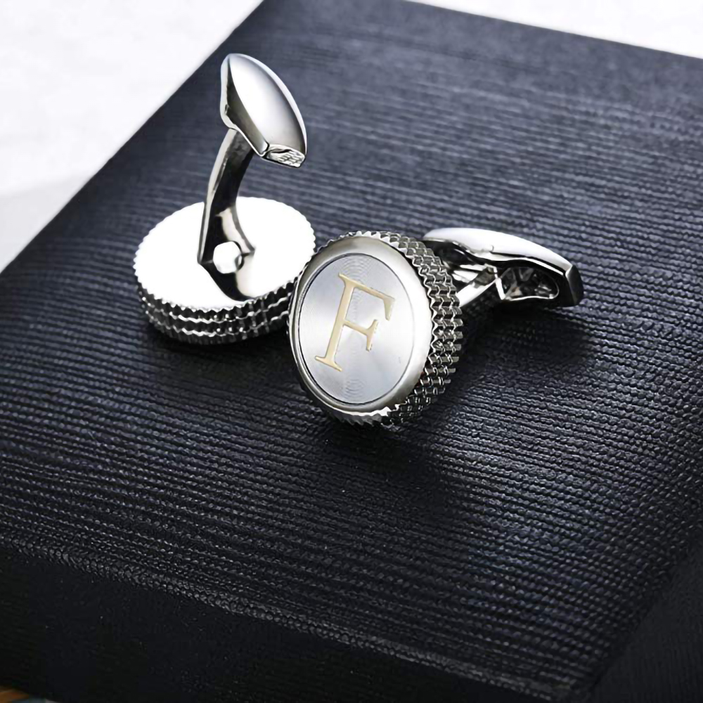 Round 26 Letters A-Z Cufflinks - مراجعة Wedding Z وسعره