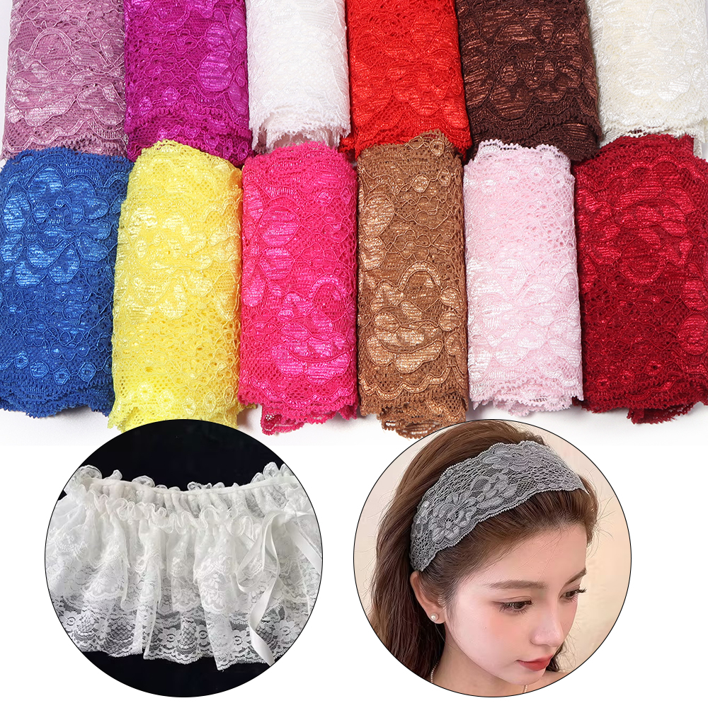 2Yards 8cm Colorful Elastic Fl - مراجعة Wedding Decoration Supply وسعره