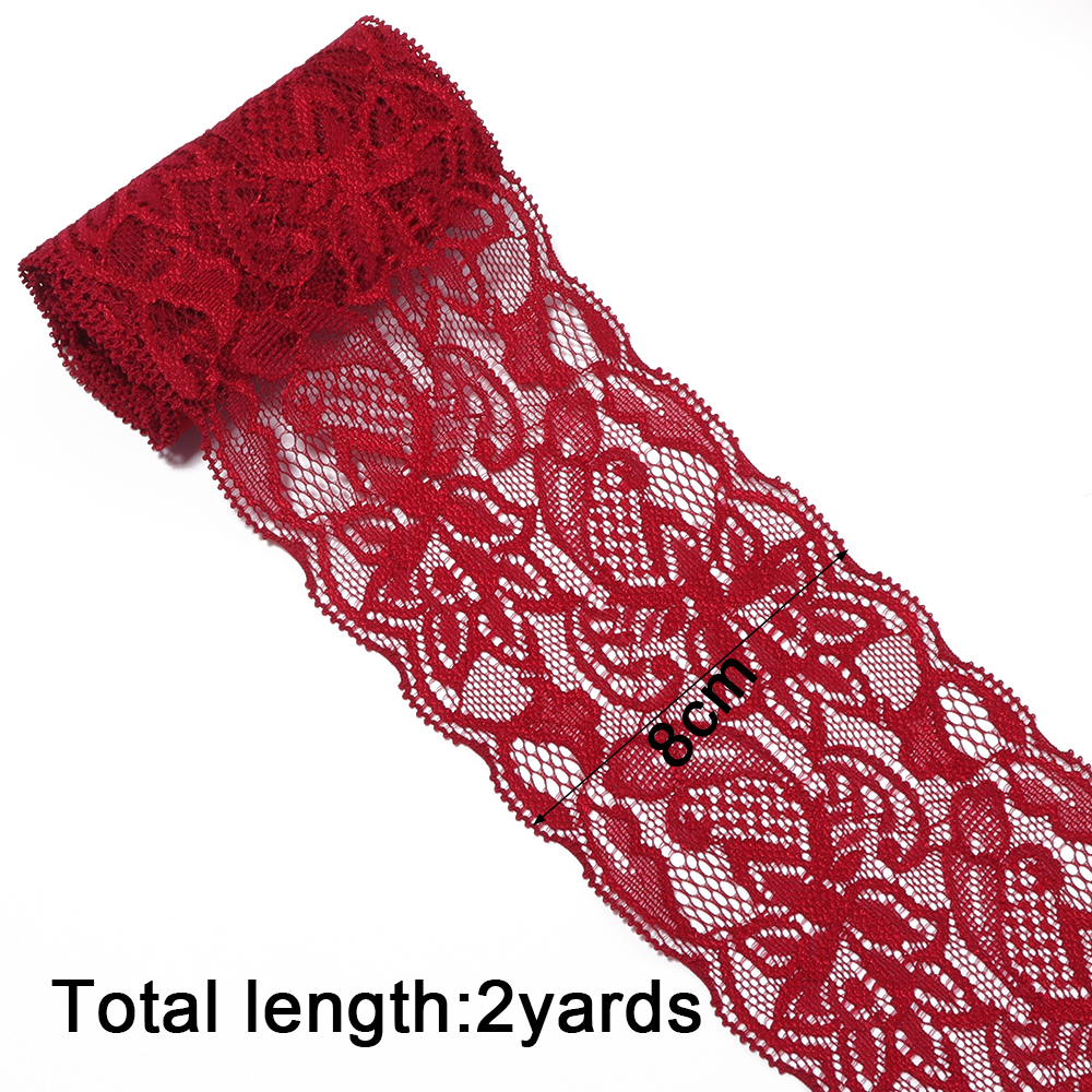 2Yards 8cm Colorful Elastic Fl - مراجعة Wedding Decoration Supply وسعره