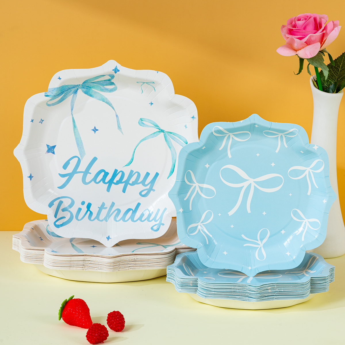 Bow Birthday Theme Party Dispo - مراجعة Wedding Decoration Supply وسعره