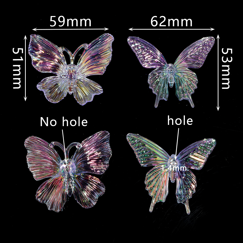 5pcs Acrylic Butterfly Gradien - مراجعة Wedding Decoration Supply وسعره