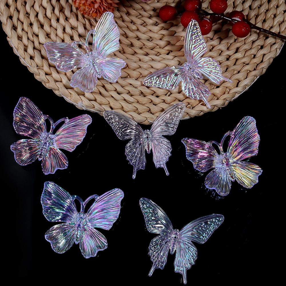 5pcs Acrylic Butterfly Gradien - مراجعة Wedding Decoration Supply وسعره
