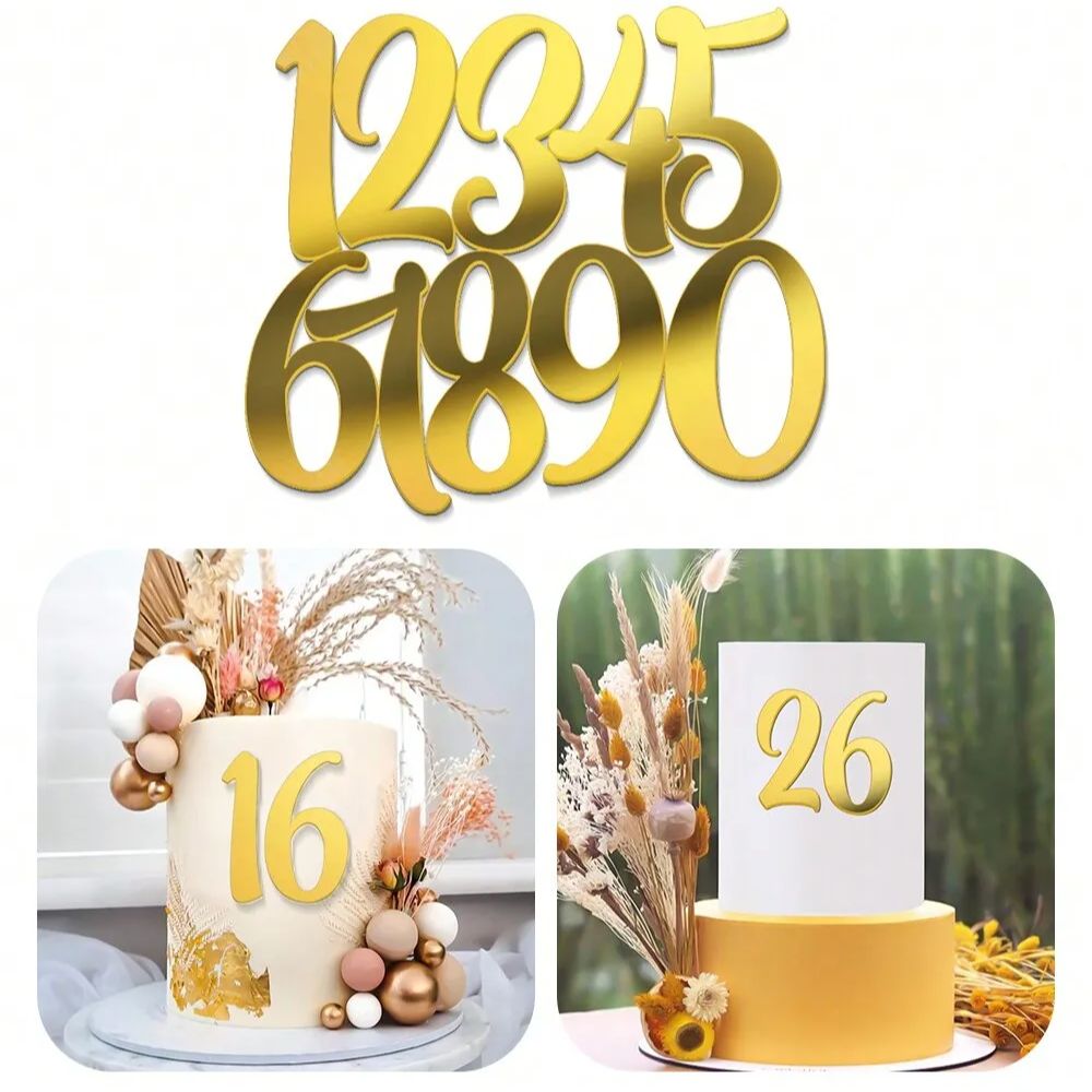 1set Golden Mirror Acrylic A-Z - مراجعة Wedding Z وسعره
