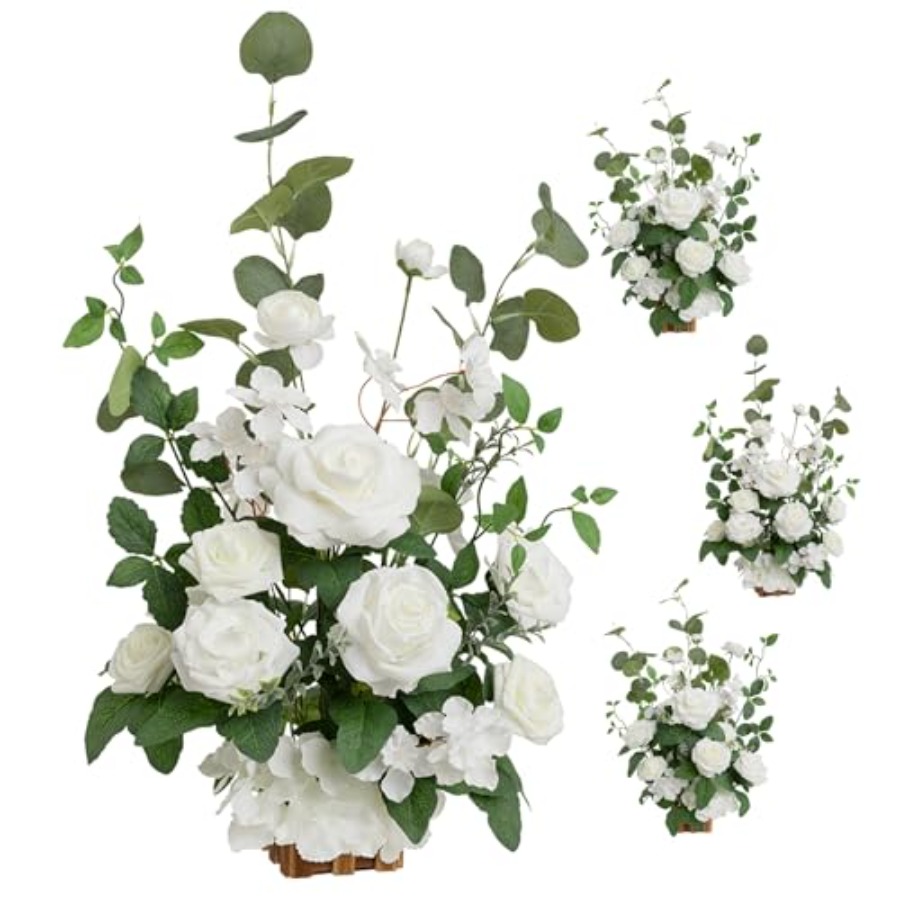 Freestanding Artificial Flower - مراجعة Aisle Runner White وسعره