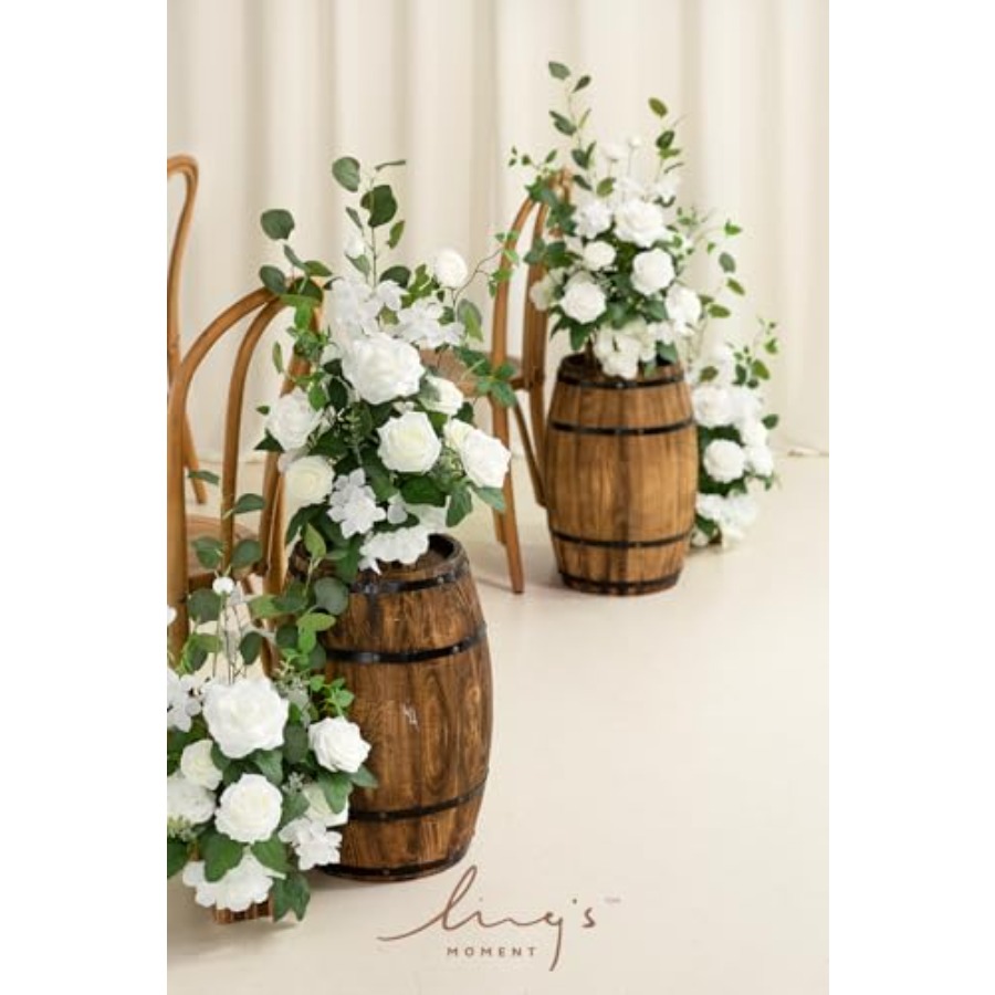 Freestanding Artificial Flower - مراجعة Aisle Runner White وسعره