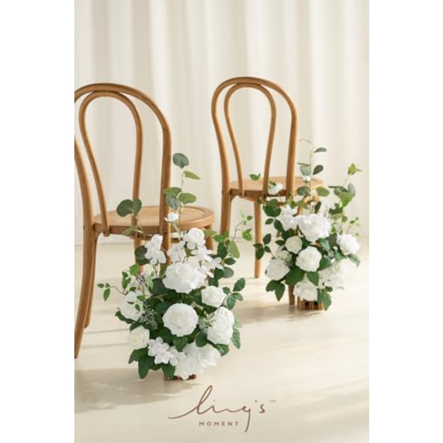 Freestanding Artificial Flower - مراجعة Aisle Runner White وسعره