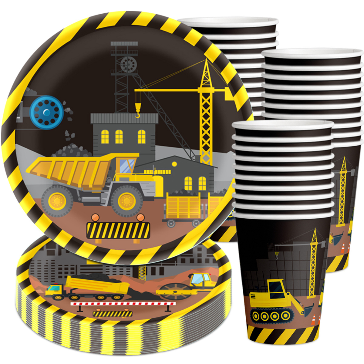 Excavator Themed Plates, Paper - مراجعة Wedding Z وسعره