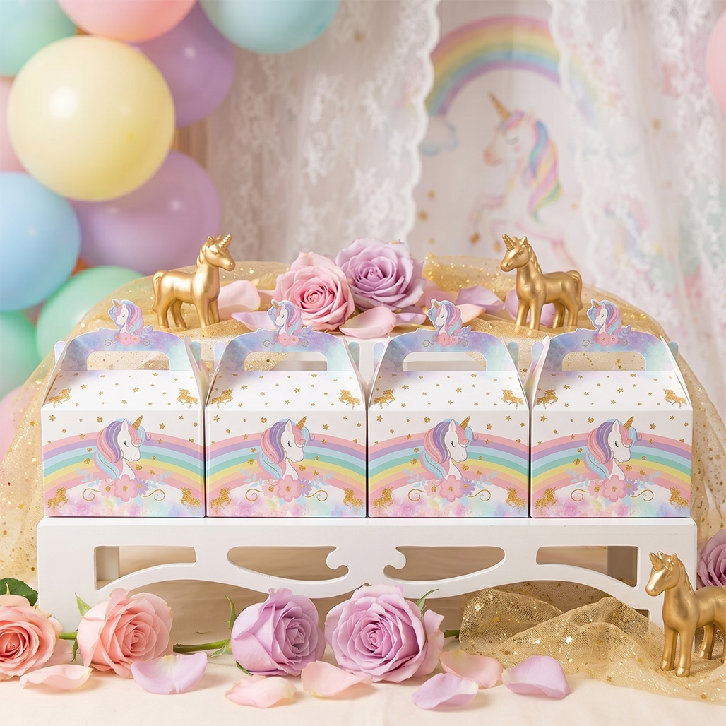 8Pcs Magical Unicorn Gift Boxe - مراجعة Wedding Favor Box وسعره