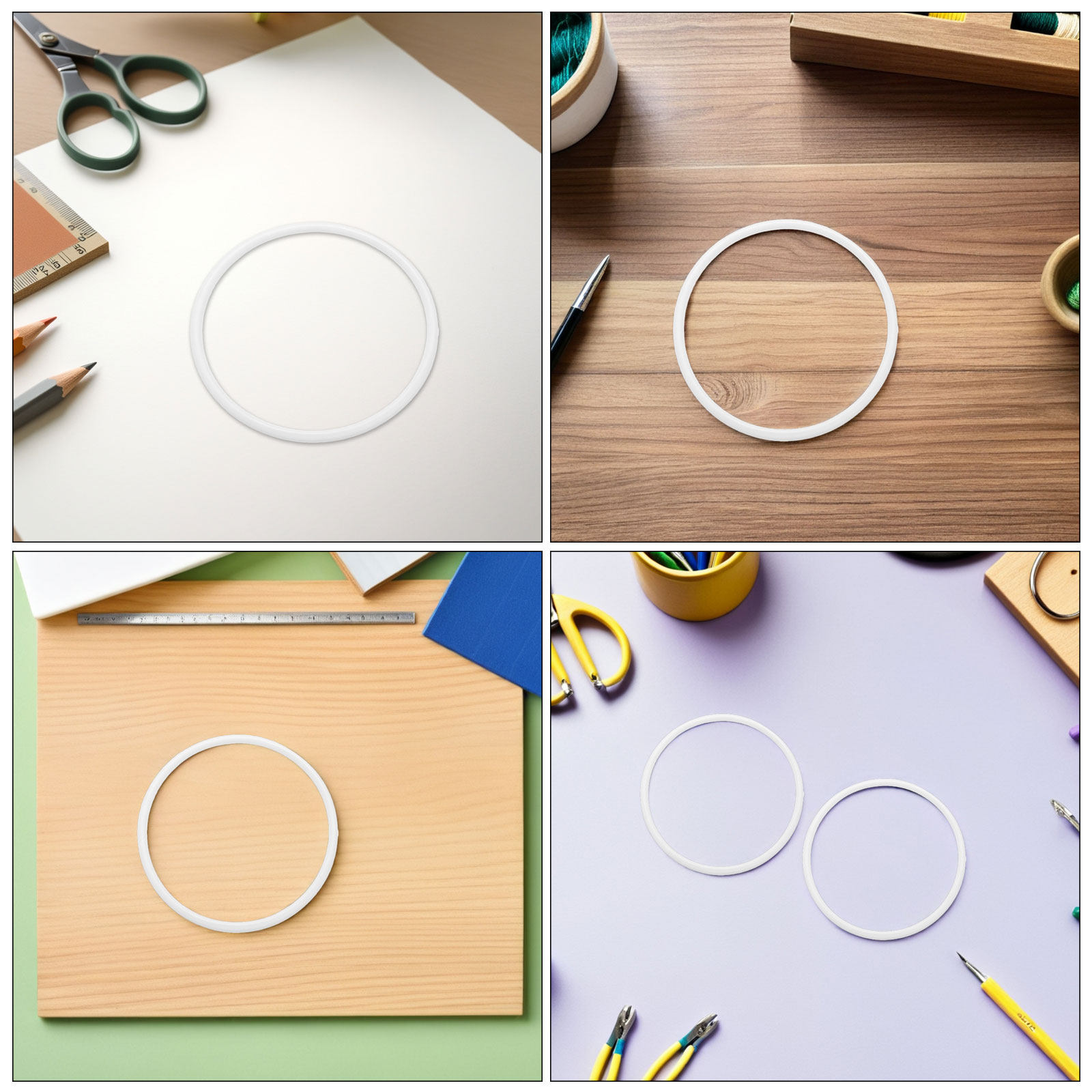 40Pcs Dreamcatcher Hoop Plasti - مراجعة Wedding Floral Supply وسعره