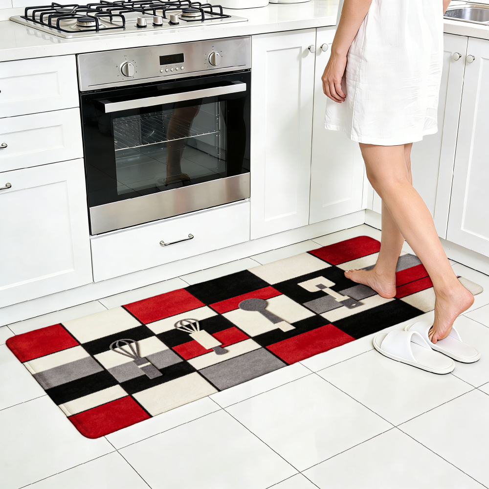 Red Black White Gray Plaid Whi - مراجعة Aisle Runner White وسعره