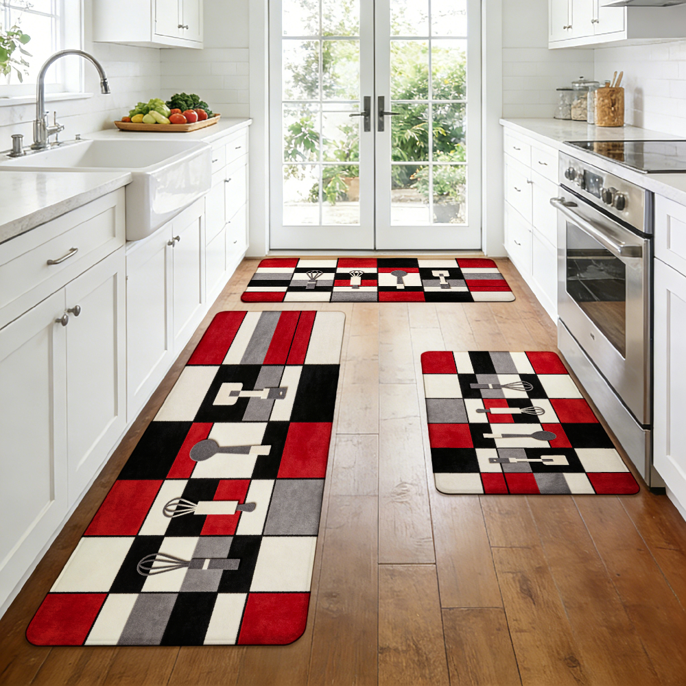 Red Black White Gray Plaid Whi - مراجعة Aisle Runner White وسعره