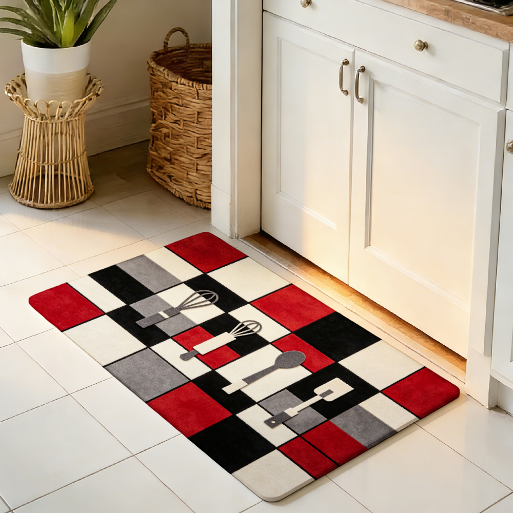 Red Black White Gray Plaid Whi - مراجعة Aisle Runner White وسعره