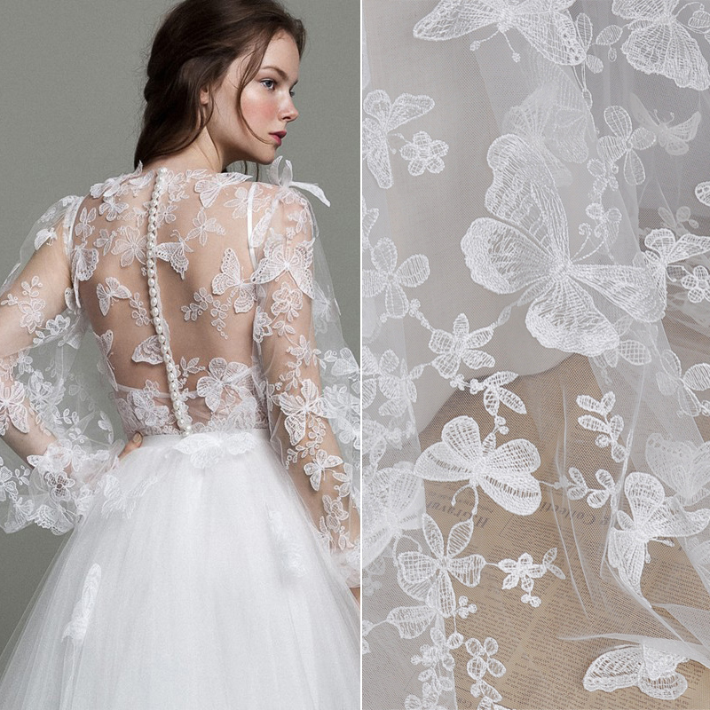 1 Yard 3D Butterfly Embroidery - مراجعة Wedding Water Supply وسعره