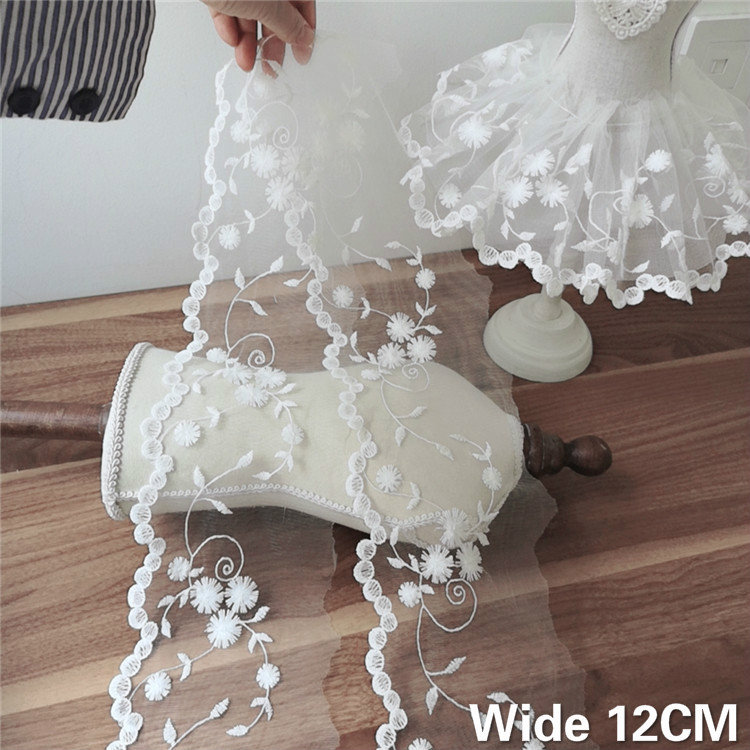 12CM Wide White Tulle Mesh 3d  - مراجعة Wedding Water Supply وسعره