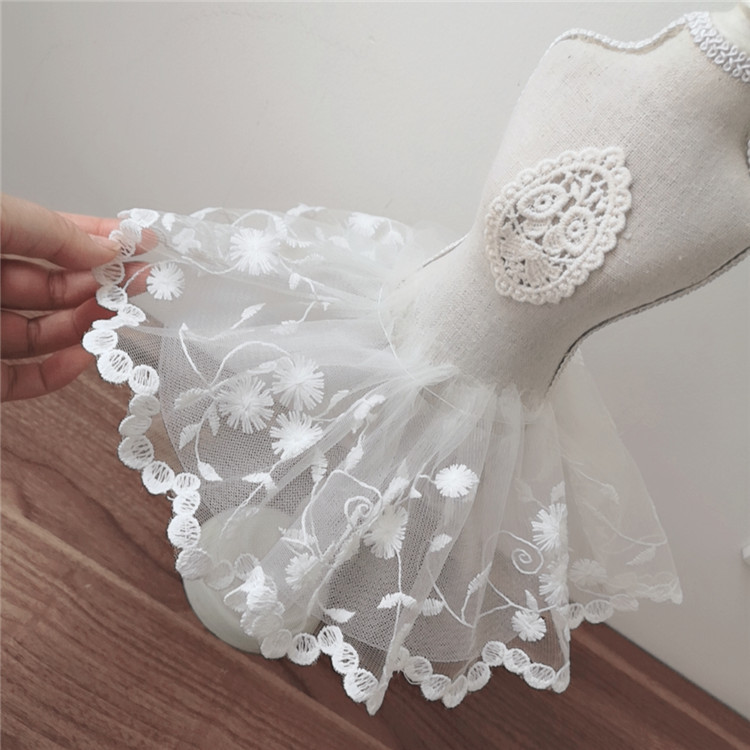 12CM Wide White Tulle Mesh 3d  - مراجعة Wedding Water Supply وسعره