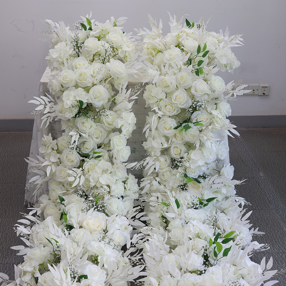 White Rose Floral Set Wedding  - مراجعة Aisle Runner White وسعره
