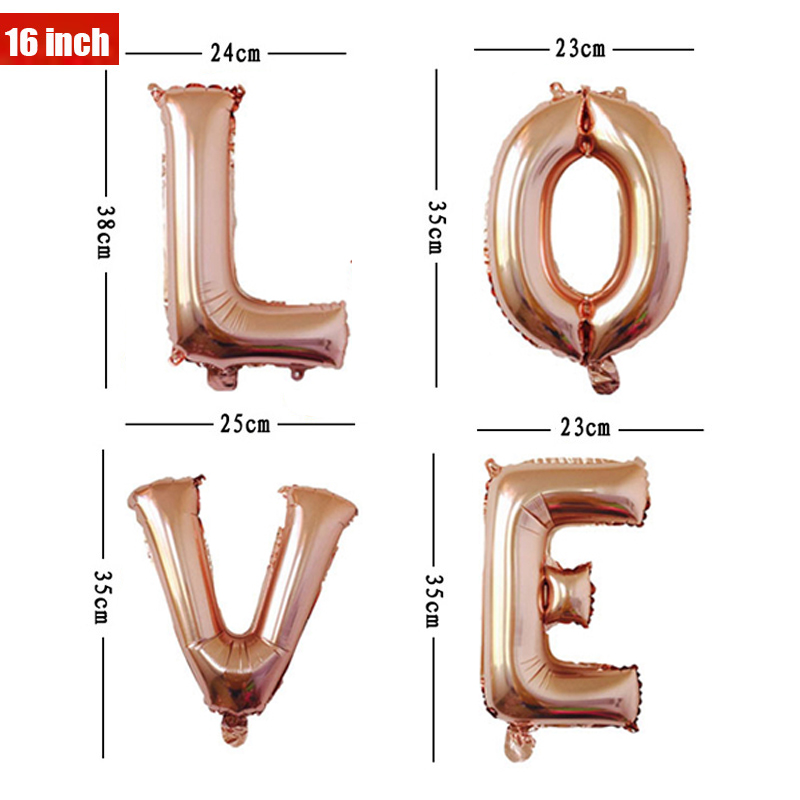 16 32 40 Inch Foil Letter Ball - مراجعة Wedding Z وسعره