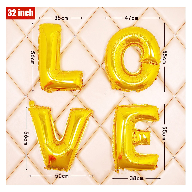 16 32 40 Inch Foil Letter Ball - مراجعة Wedding Z وسعره