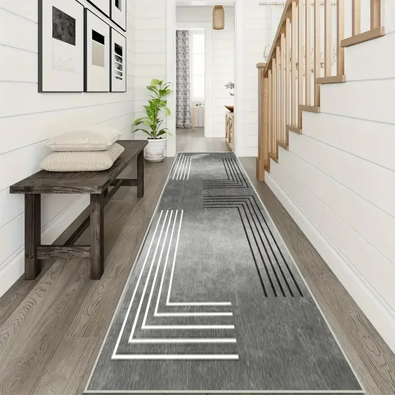VIKAMA Modern Abstract Geometr - مراجعة Aisle Runner White وسعره