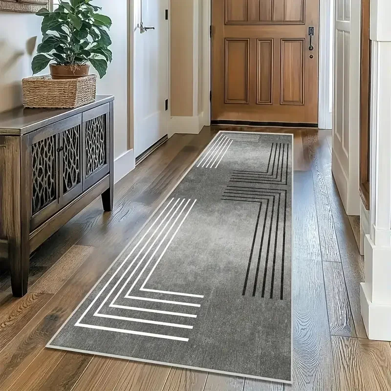 VIKAMA Modern Abstract Geometr - مراجعة Aisle Runner White وسعره