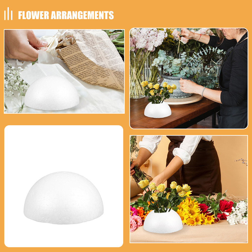 20Pcs White Half Sphere Polyst - مراجعة Wedding Floral Supply وسعره