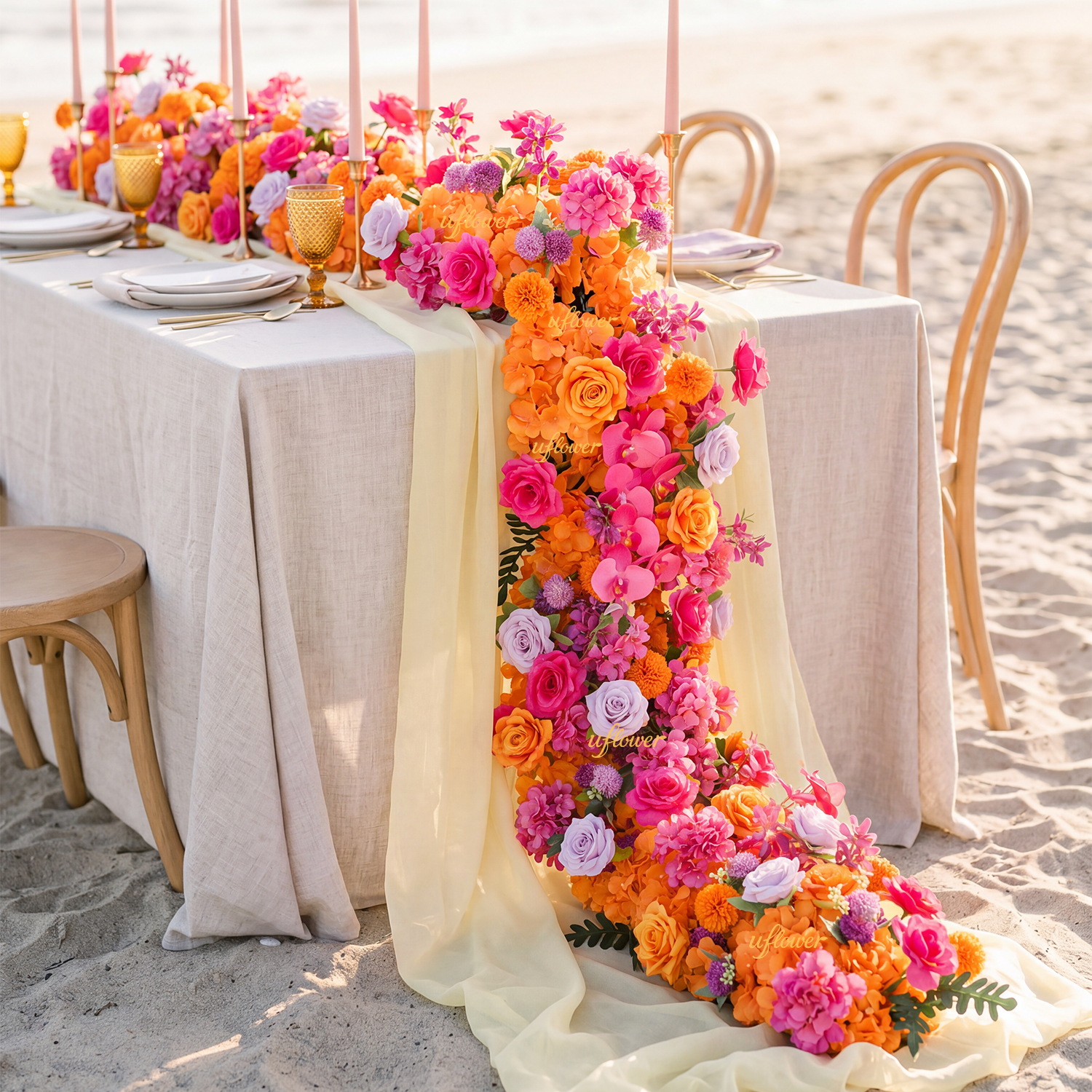 Uflower Wedding Decorations Ar - مراجعة Aisle Runner White وسعره