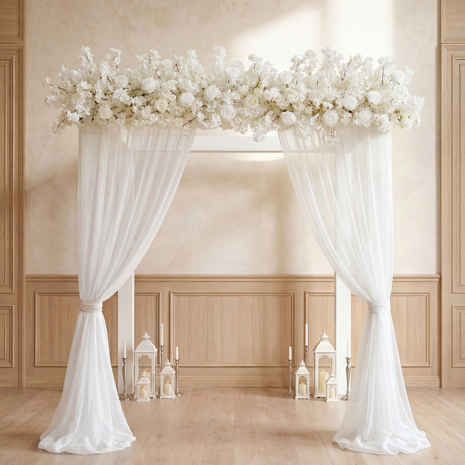 Uflower Wedding Decorations Ar - مراجعة Aisle Runner White وسعره