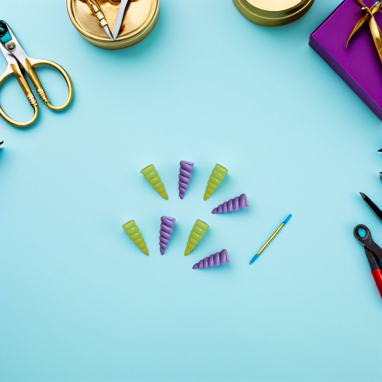 10Pcs Miniature Unicorn Horn R - مراجعة Wedding Decoration Supply وسعره
